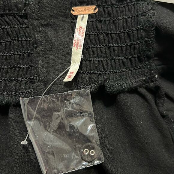 FREE PEOPLE  Vivian Mini Dress in Black Combo Size Extra Small XS - Picture 6 of 8